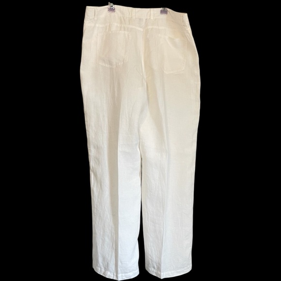 Eileen Fisher Linen Wide Leg 5 Pocket Style pants, Size XL - Picture 9 of 10